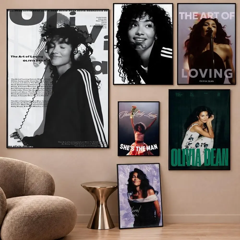 Olivia Dean Messy Man I Need Singer Poster Aesthetic Wall Art Poster HD Waterproof PP Self Adhesive Bedroom Dorm Room Decor