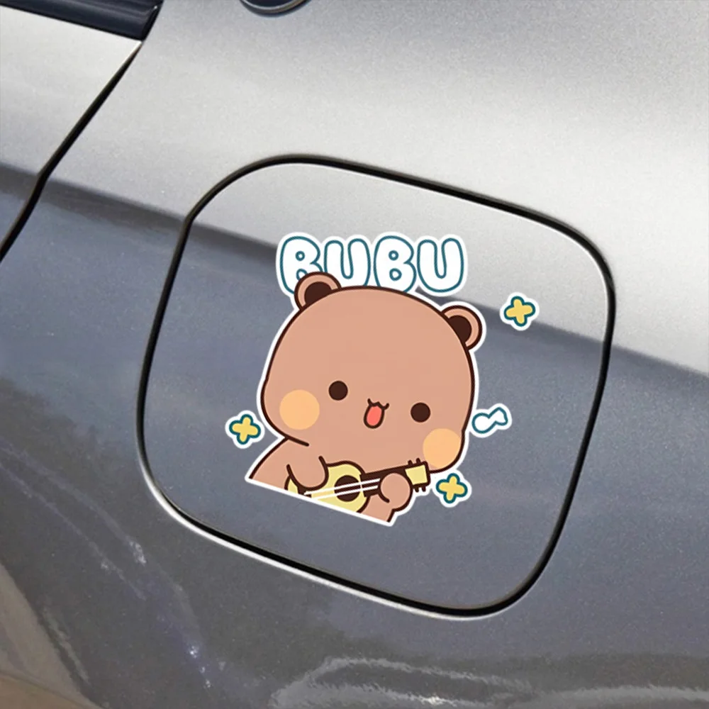 Car Stickers Bubu Dudu Cute Cartoon Couple Bear Decal For Waterproof Vinyl Film Auto Accessories PVC Vehicle Exterior Decoration