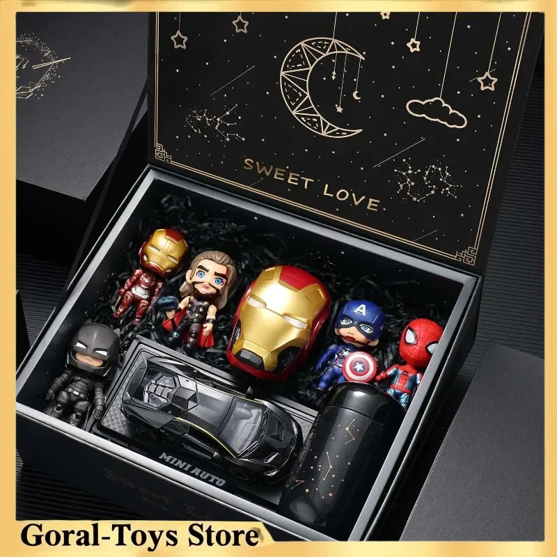 ชุดกล่องของขวัญสุดฮิต ตัวละครมาร์เวล ลำโพงบลูทูธ รวมไอรอนแมน สไปเดอร์แมน แบทแมน ซูเปอร์แมน ของสะสมพรีเมียม