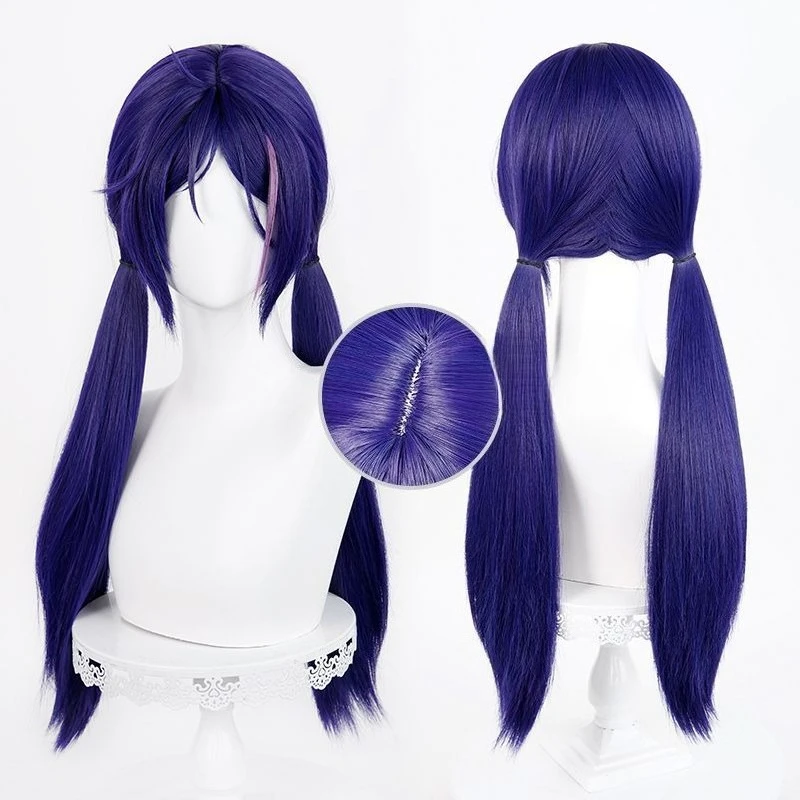 

Mita Cosplay Wig Game MiSide Crazy 68cm Long Blue Purple Wig Cosplay Anime Cosplay Wigs Heat Resistant Synthetic Wigs