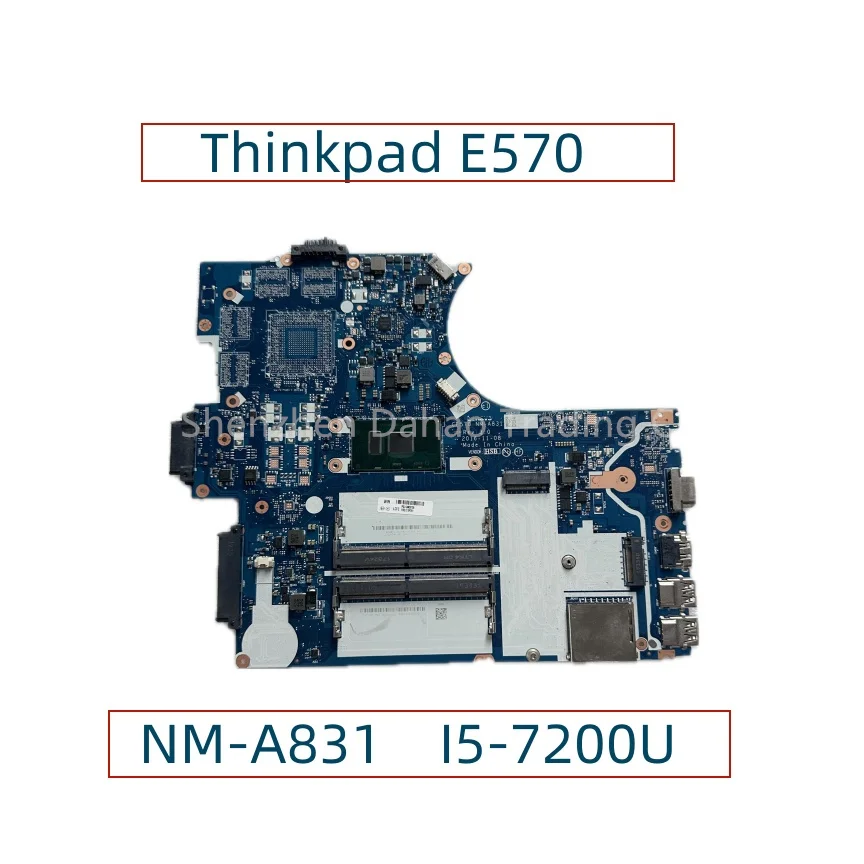 

For Lenovo Thinkpad E570 Laptop Motherboard With Core I3-7100U I5-7200U I7-7500U NM-A831 FRU: 01EP391 01YR709