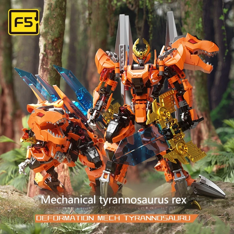 

Модель робота динозавра, строительные блоки, деформируемая головоломка меха, детская игрушка, сборная модель, коллекция подарков на день рождения