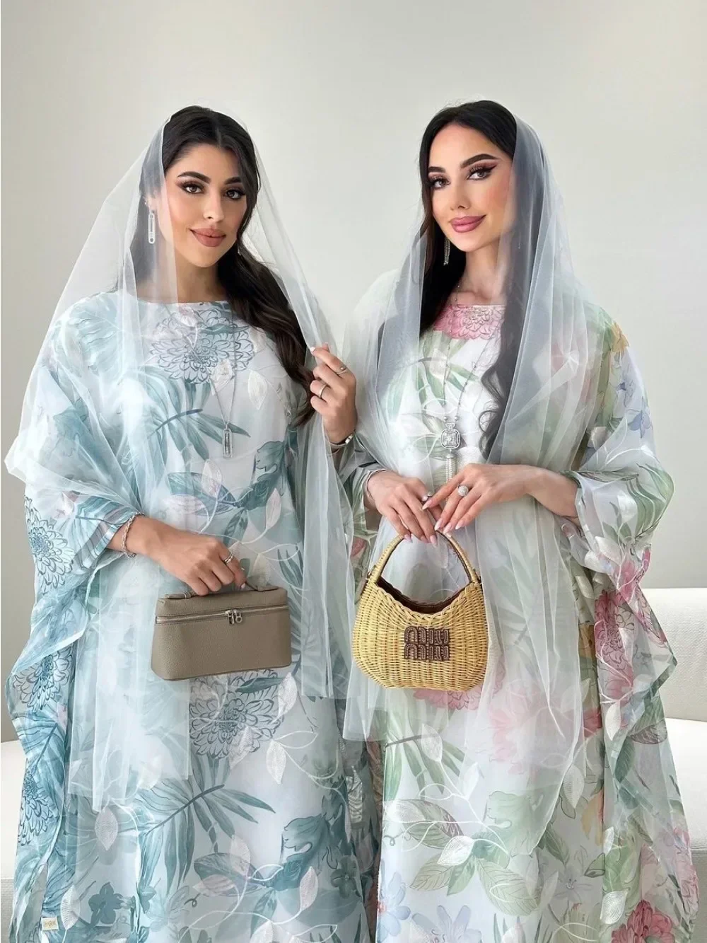 رمضان عيد عباية إسلامية للنساء فستان مطبوع المغرب فيستدوس دبي عبايات قفطان إسلام فساتين رداء عربية طويلة جلابية #4