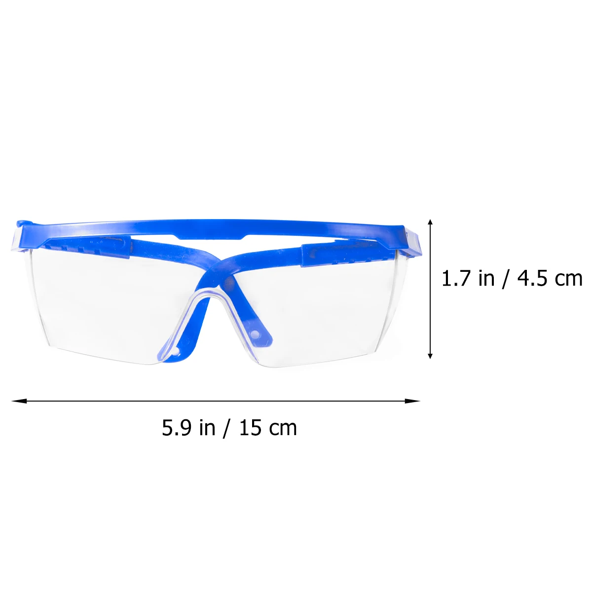 

1pc Premium Lightweight Spittle Baffle Eye Protection Glasses For Men Women Outdoor Goggles Dust Wind Spray Shield Blue