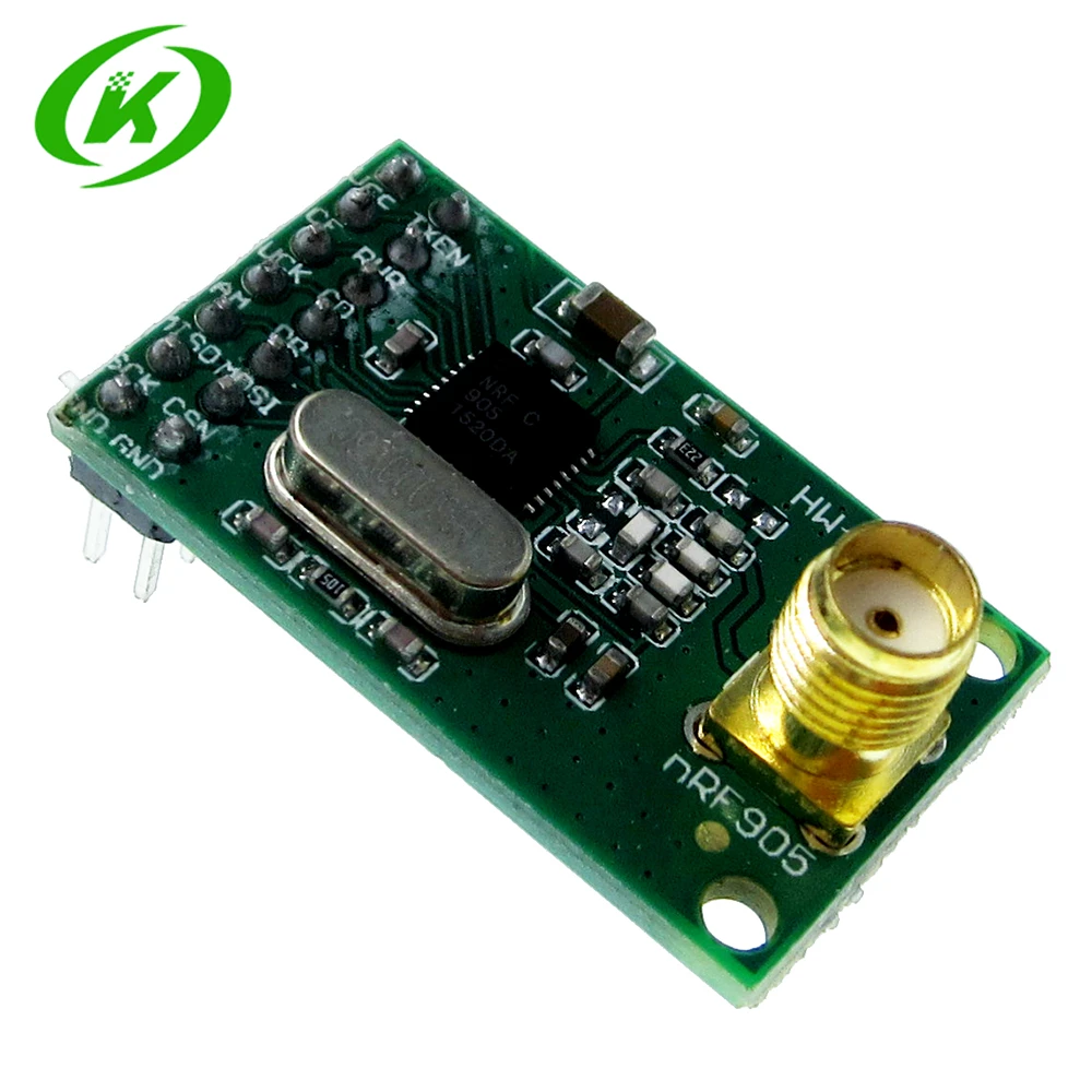 NRF905 Wireless Transceiver Module Wireless Transmitter Receiver Board NF905SE With Antenna FSK GMSK Low Power 433 868 915 MHz