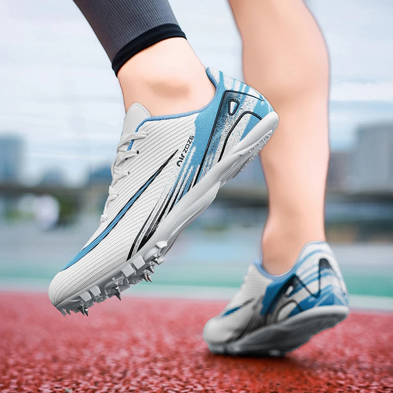 العلامة التجارية موضة سرعة ألعاب القوى حذاء رياضة للرجال النساء تنفس المسامير احذية الجري الرجال المدربين عدم الانزلاق تتبع أحذية الرجال