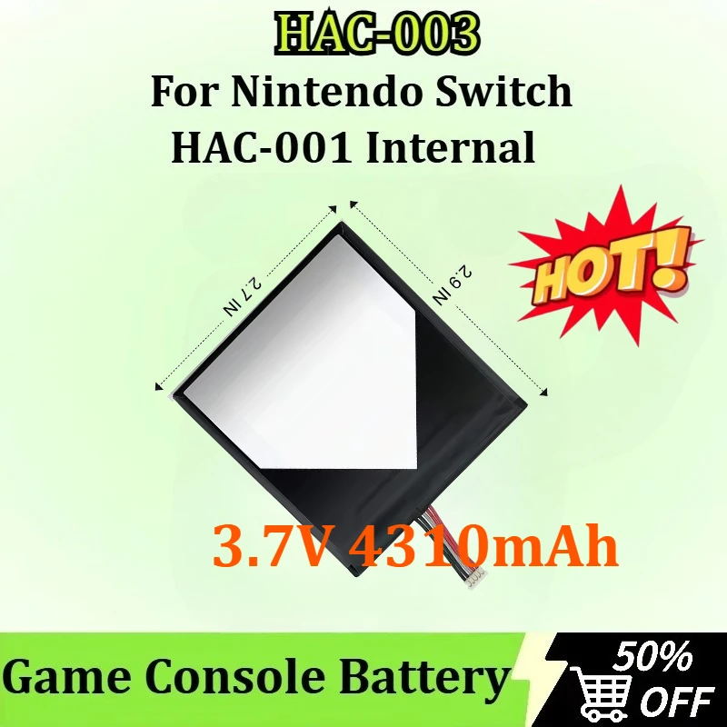 

High Quality Battery New 3.7V 4310mAh HAC-003 HAC 003 Game Console Battery for Nintendo Switch HAC-001 Internal Upgrade