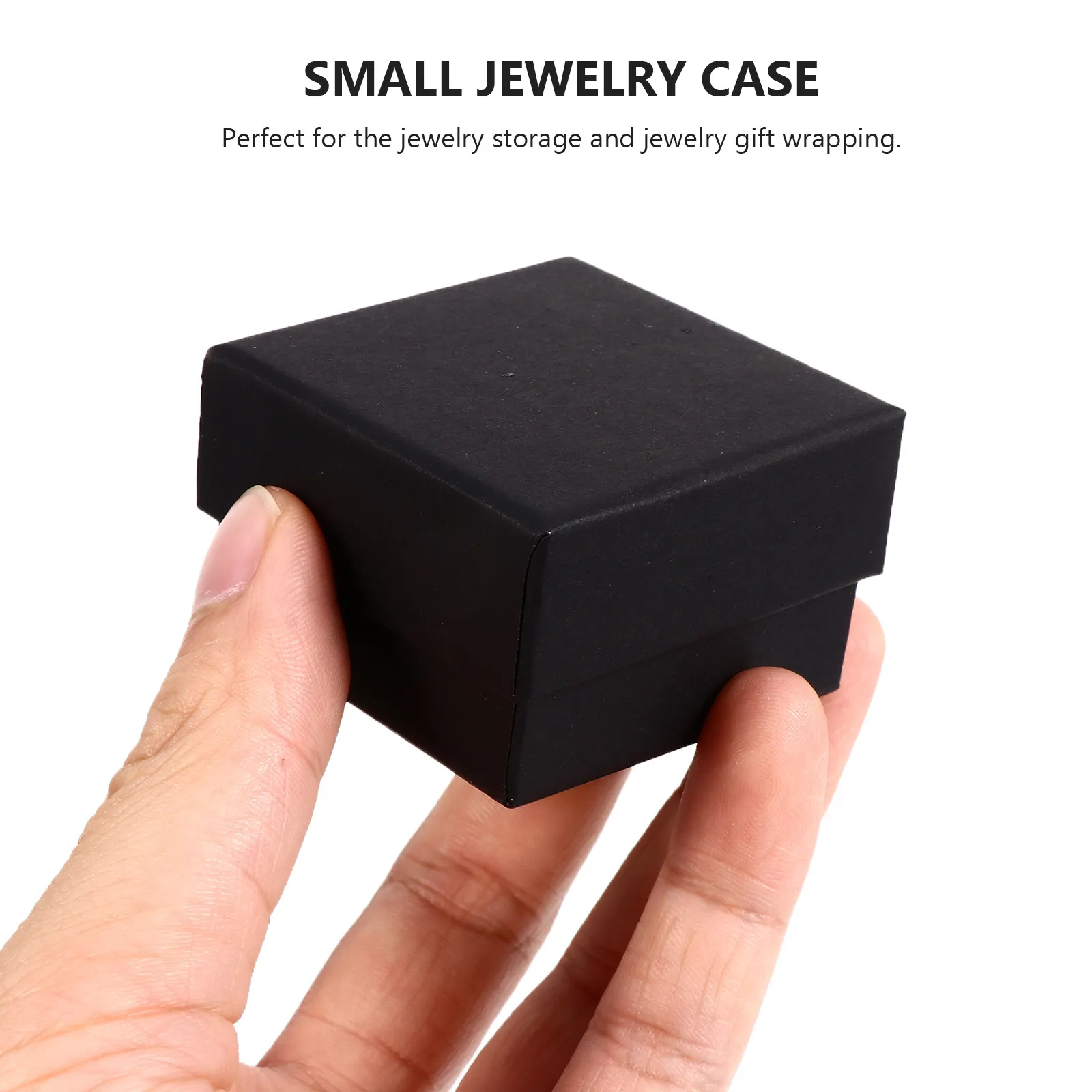 

24Pcs Jewelry Packaging Boxes Black Kraft Paper Retro Small Gift Containers Jewelry Storage Cases Gift Container