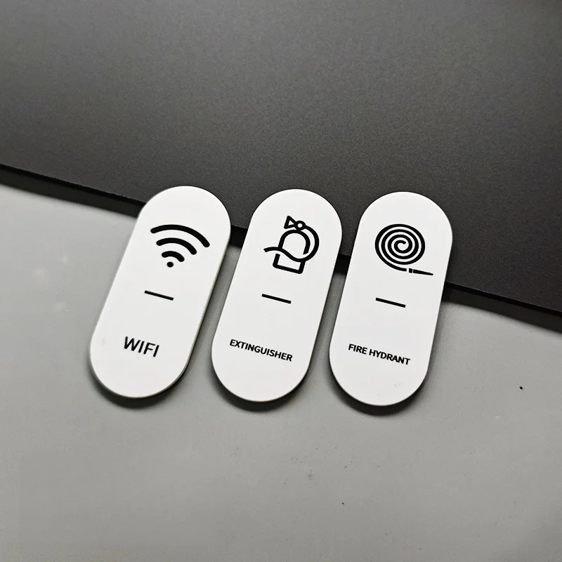 Acrylic Signage Hotel Homestay Apartment Office No Smoking Fire Hydrant Fire Extinguisher Signage Wifi Warm Reminder Signboard