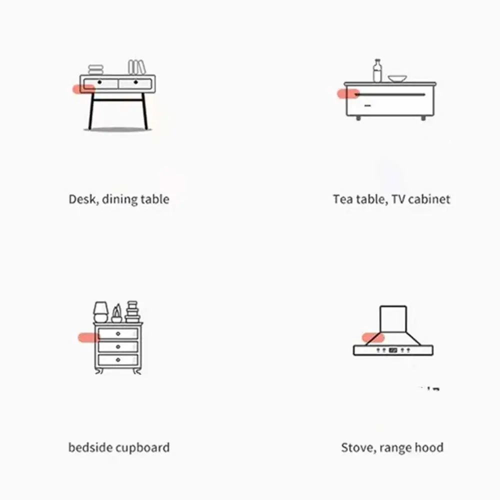 Table Edge Cover PVC Baby Corner Protector Luminous Anti-collision Angle Table Corner  Bumper Corner Collision Protector