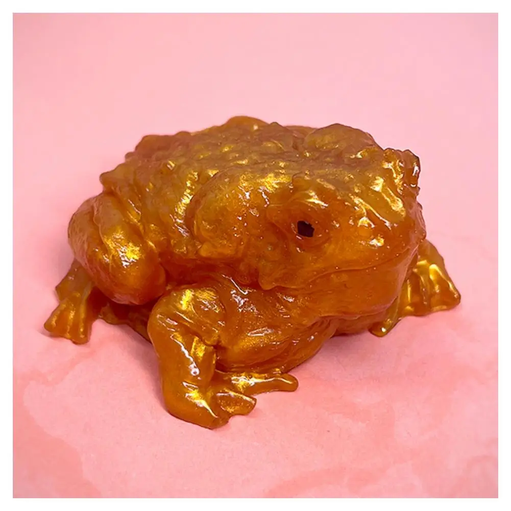 Squeeze Fidget Toy 1/5Realistic Frog Green Witch Toad Halloween Prop Soft TPR Figurine Frog Statue Prank Gift Indoor Decoration