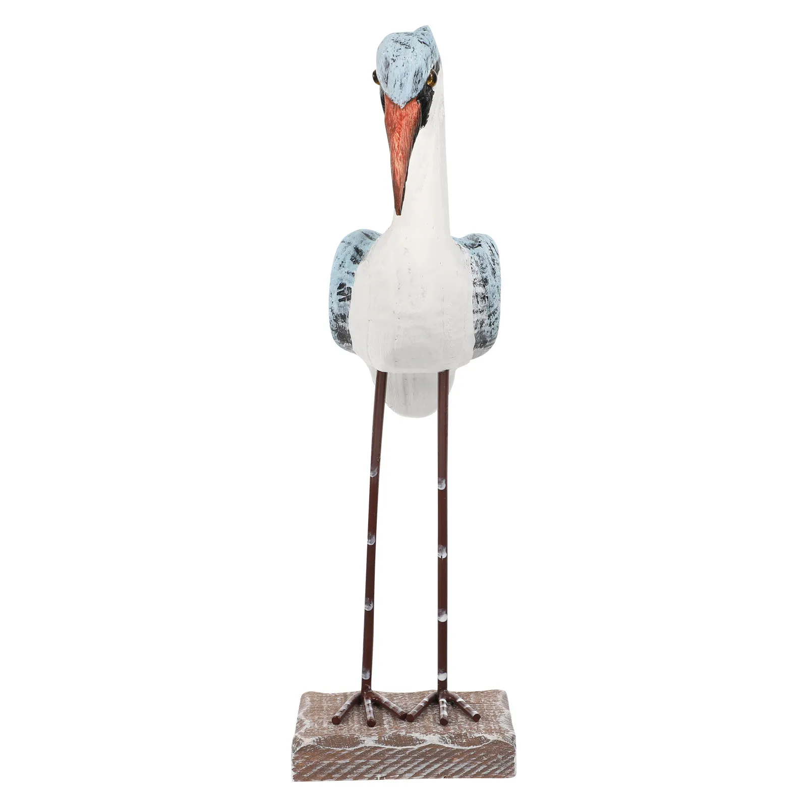 Wooden Seagull Decoration Elegant Smooth Lines Home Office Coffee Shop Bedroom Window Ornament Natural Wood Seabird Adornment