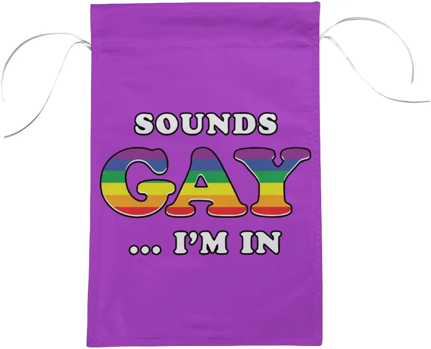 Sounds Gay I'm in Small Garden Flag 12x18 Double Sided Welcome Flag House Flag Decor for Outside Welcome Autumn Yard