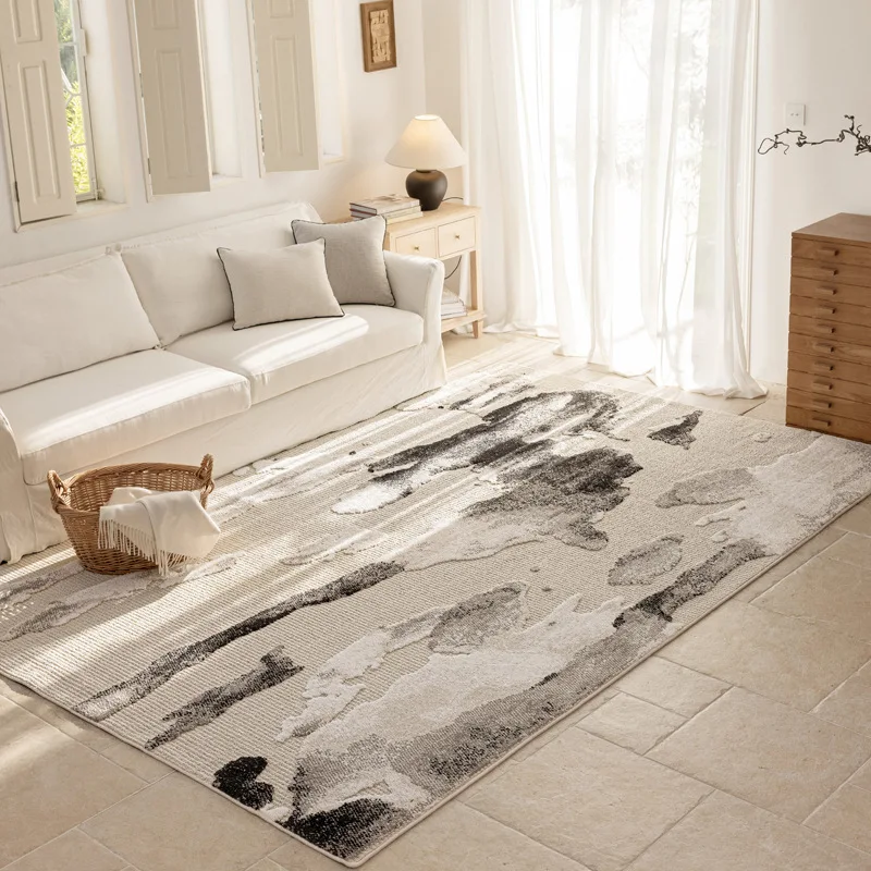 Wabi Sand Wind Leave-in Wipe Sofa Floor Mat Indoor Room Waterproof and Anti-fouling Bedroom Bedside Blanket Thickened