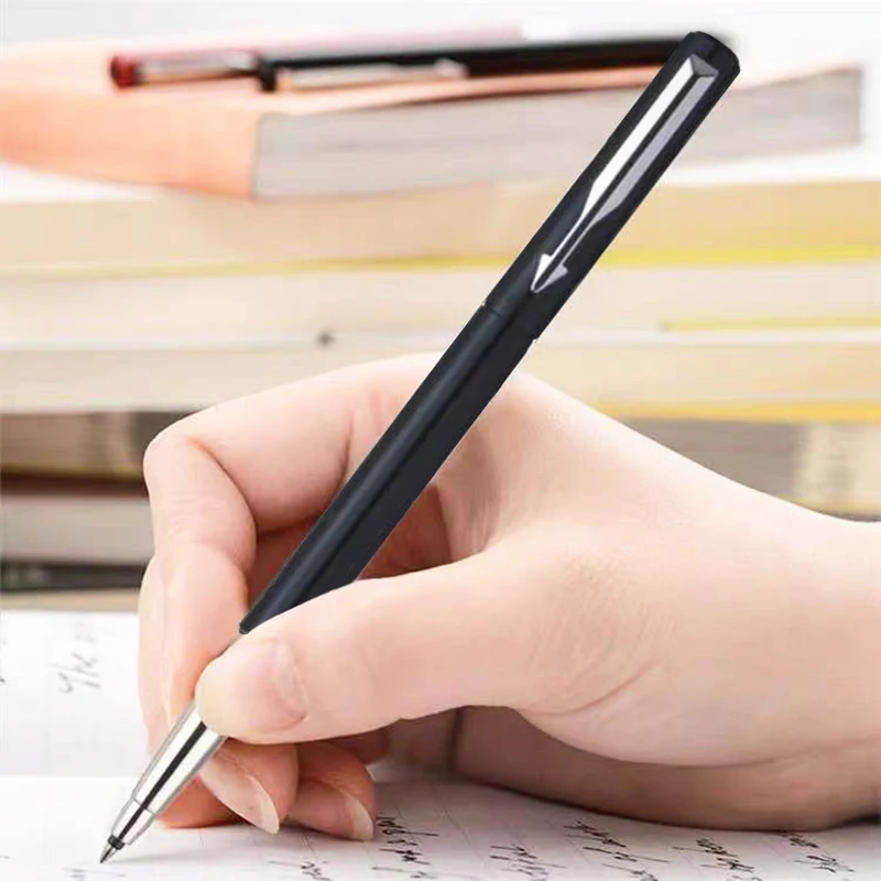 Classic Design Parker Metal Roller Ballpoint Pen Business Office Signature Rollerball Pens Matte Black School Write Pen