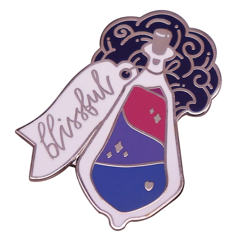 

Эмалированная булавка в виде радужной бутылки с эмалью, Волшебная брошь в стиле Фэнтези, значок, подарок для лучшего друга