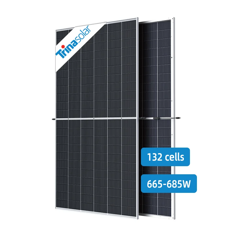 

Trina Solar Vertex 210mm Bificial Solar Panel PERC solar module 665W 670W 675W solar panels All black