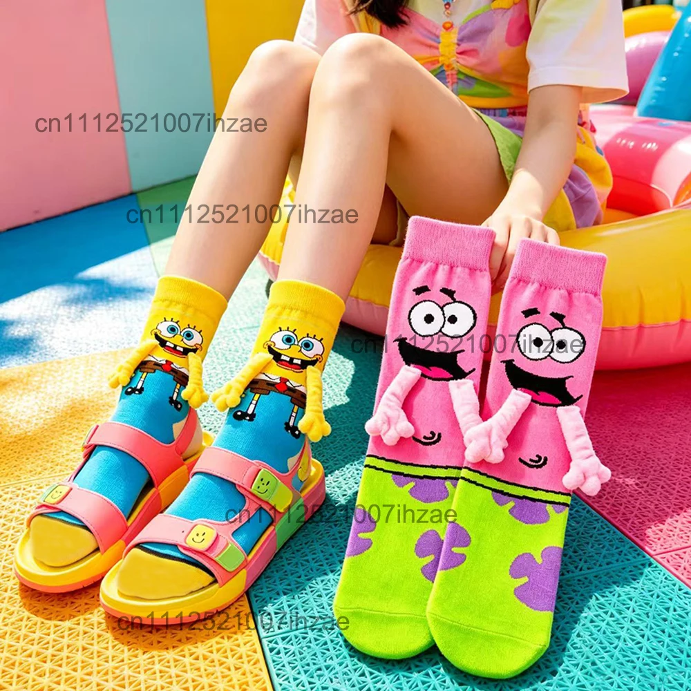 Spongebob Fun Socks, weiche, süße, elastische, bequeme Stricksocken für den täglichen Gebrauch im Freien, Cosplay-Kleidungszubehör – Detail 6