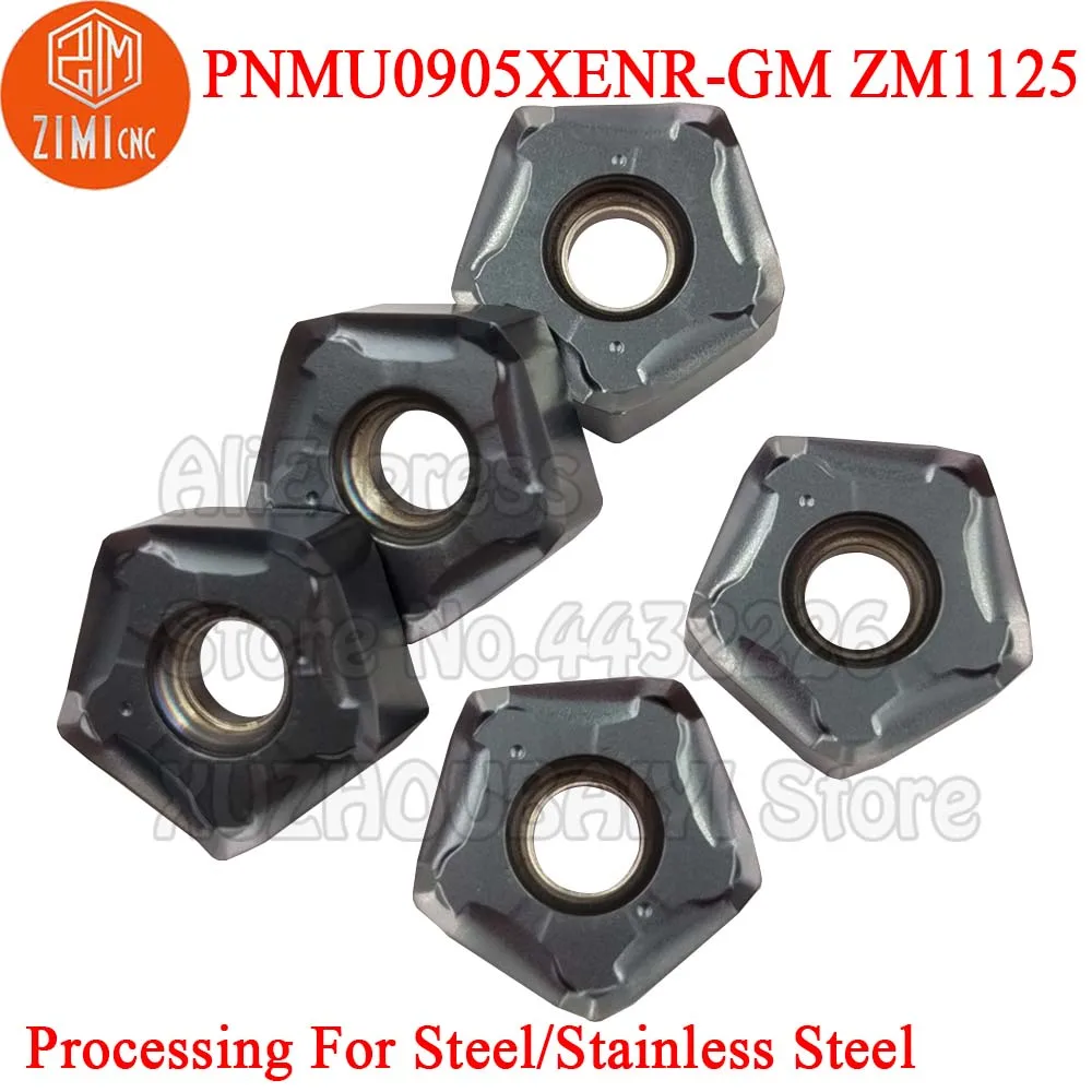 10 pz muslimgm PNMU0905 XENR PNMU 0905 PNMU0905XENR-GM ZM1125 inserti di fresatura in metallo duro utensili per tornitura lama di taglio CNC