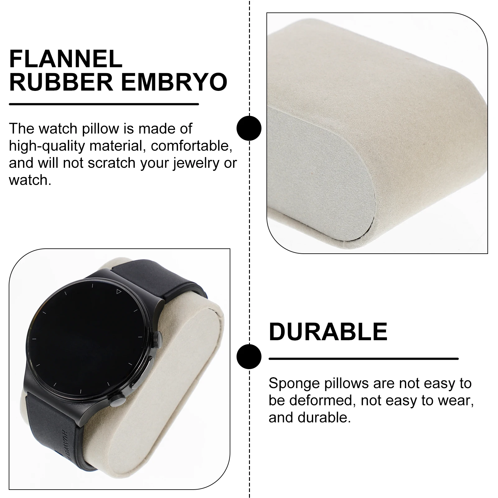 6 個の時計クッション時計枕ジュエリーディスプレイ枕腕時計ディスプレイパッドブレスレットディスプレイマット時計枕ケースボックス用