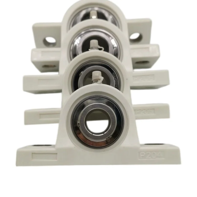 1Pc SUCP204 205 206 207 208 209 SUCP210  Nylon Pillow Block Bearing 304 440 Stainless Steel Vertical Mounted Ball Bearing Unit