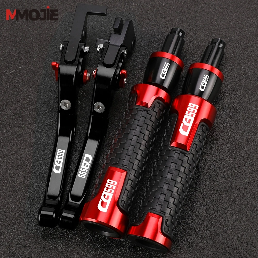FOR honda CB599 CB600F 2007-2013 2012 2011 Foldable Brake Clutch Levers CB 599 Motorcycle 7/8'' 22mm Handlebar Handle Grips Ends