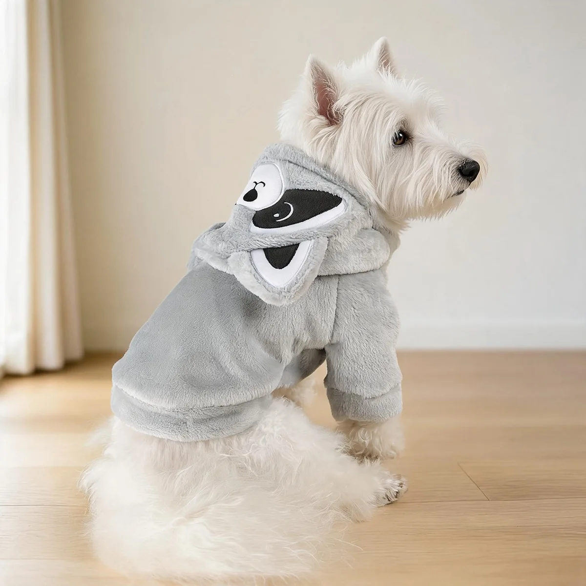 Lustiges Halloween-Kostüm für kleine Hunde, Fleece, warm, Cosplay, Haustier, Corgi, französische Bulldogge, Welpe, mittelgroße Kleidung, Mantel, Jacke, Zubehör – Detail 3