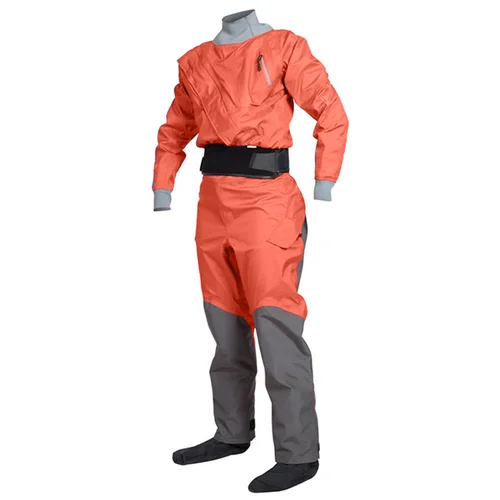 Imagen 2 del producto Traje seco de Kayak para mujer con junta de látex, traje seco para remar, impermeable, transpirable, 100% a prueba de agua