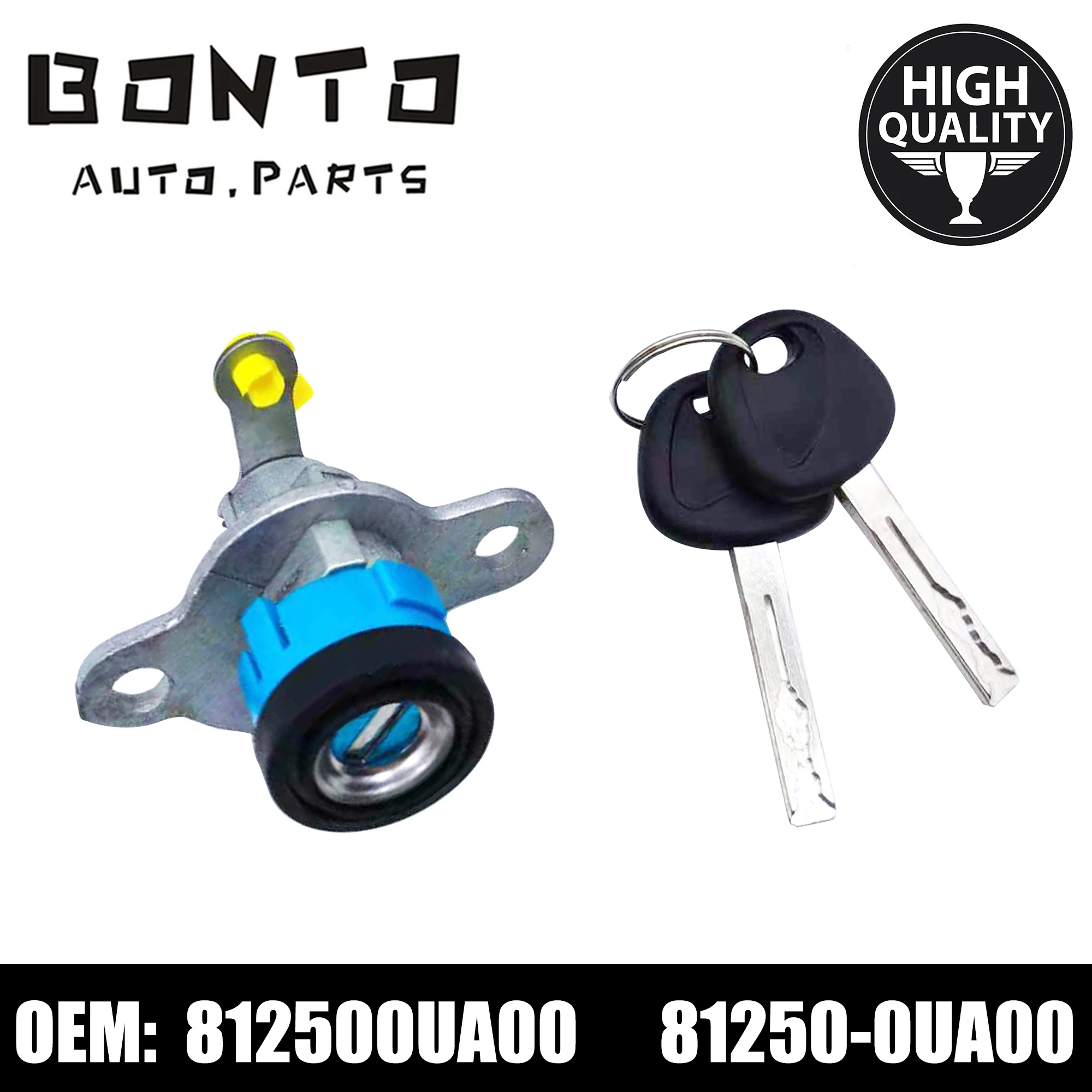 BONTO Car trunk door lock cylinder with key For Rena Replace 812500UA00  81250-0UA00