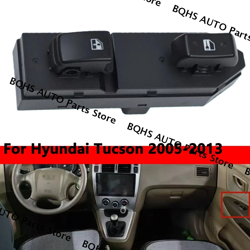 

M45K-93575-2E100 Front Right Side Door Power Window Switch Window Lifter Control Button For Hyundai Tucson 2005 2006 2007-2013
