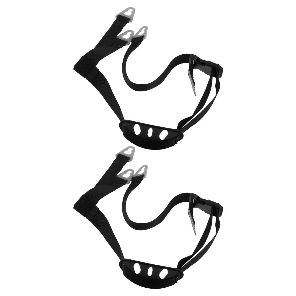 

2Pcs Universal Hard Hat Strap Y-Shaped Chin Cup Dual Ear Bands Black Elastic Material High-Strength Durability