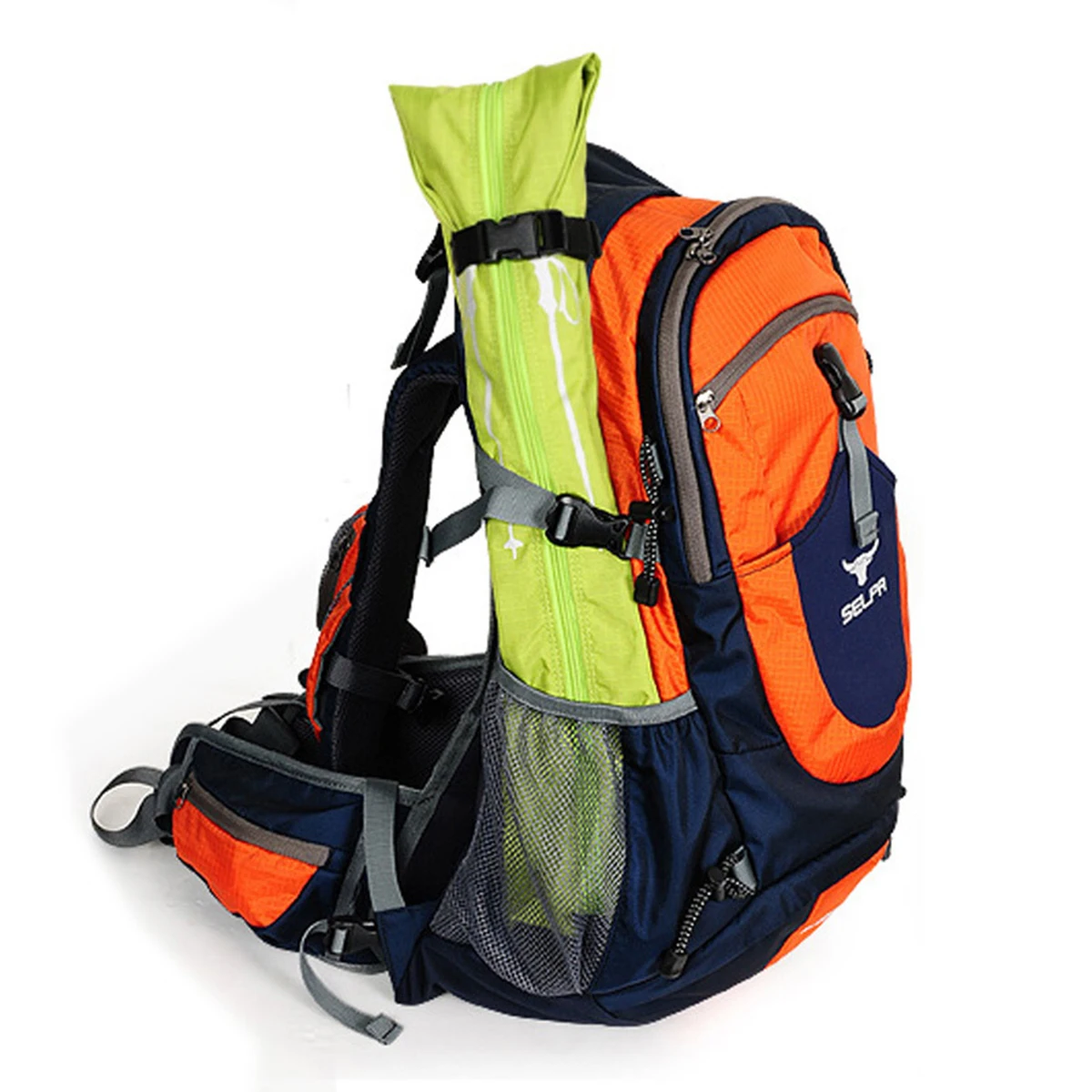 Mochila para bastones de senderismo al aire libre, bolsa de almacenamiento para muletas, bolsa plegable portátil para bastones de senderismo