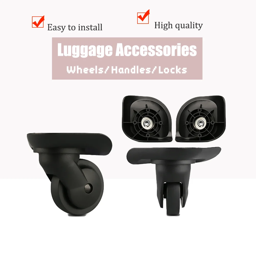 W126 Flexibility Luggage Wheels Not Easily Broken Adapts to Rough Roads Universal Type Caster for Suitcase