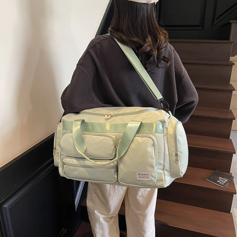 

Travel Duffel Tote Bag with Dry Wet Separation Pocket Sports Gym Bag Crossbody Toiletry Bag for Women Waterproof Easy Carry on
