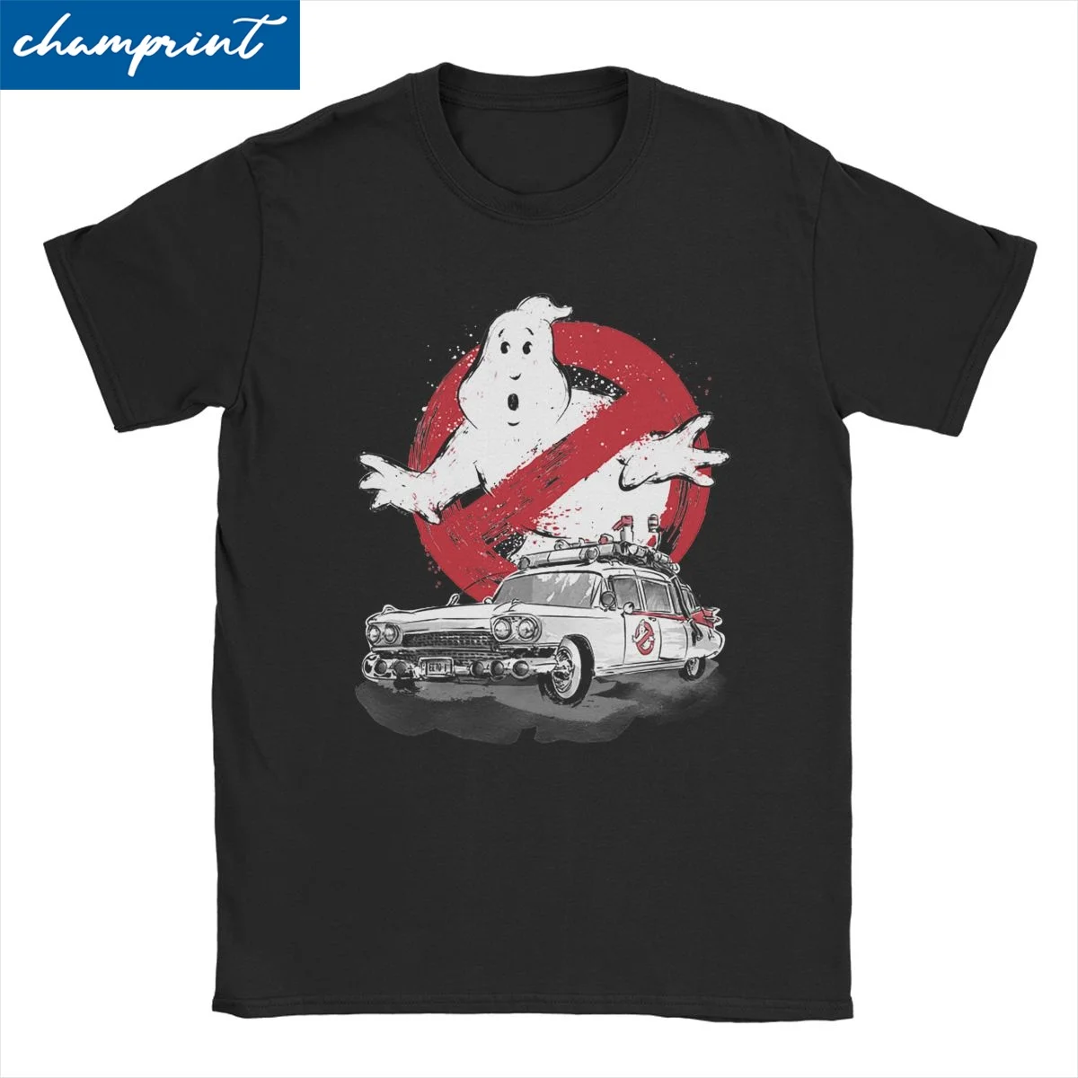 Vintage Ghostbusters-Monster Movie T-Shirt Men Women Round Neck Cotton T Shirt Short Sleeve Tee Shirt Graphic Printed Clothes