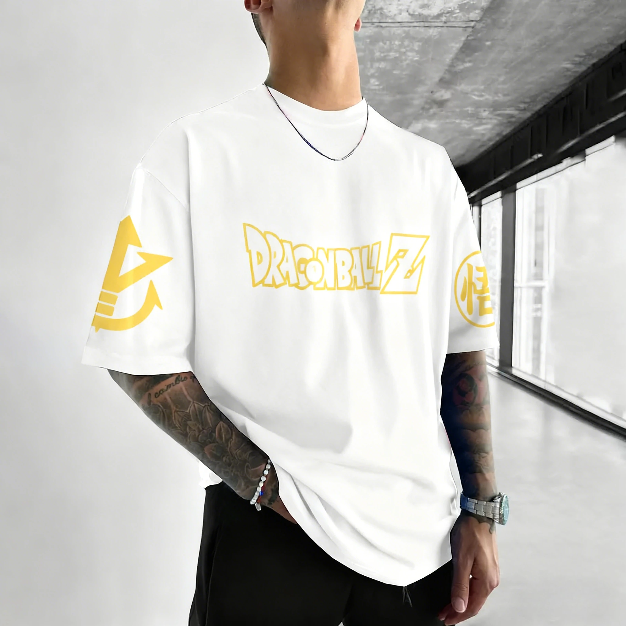 Neue Dragon Ball Goku bedruckte kurzärmelige Bandai-lose Herren- und Damen-2026-Sommer-atmungsaktive sportliche Mode-T-Shirts