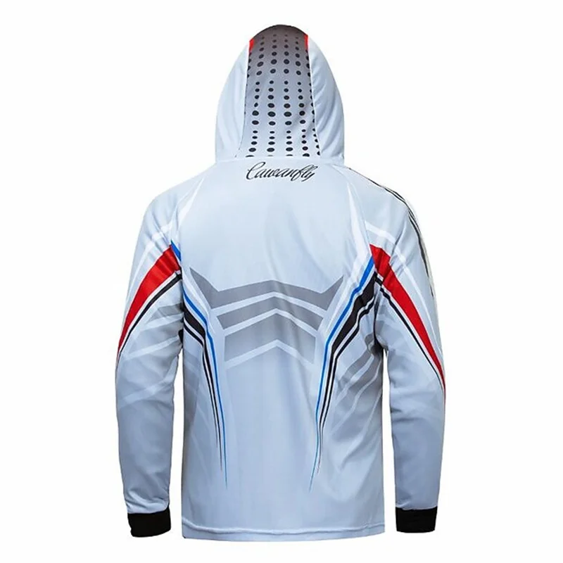 Summer Long Sleeve Anti-UV Comfortable Men\'s Sublimation Jerseys High-Quality Fishing Clothing Fishing Hoodie