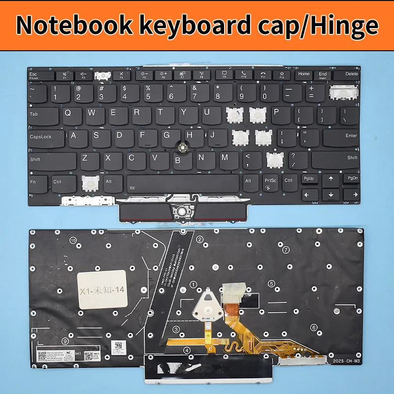 Replacement Original Key Cap Hinge For Lenovo ThinkPad X1 Titanium Yoga Gen 1 20QA 20QB Laptop Keyboard KeyCap