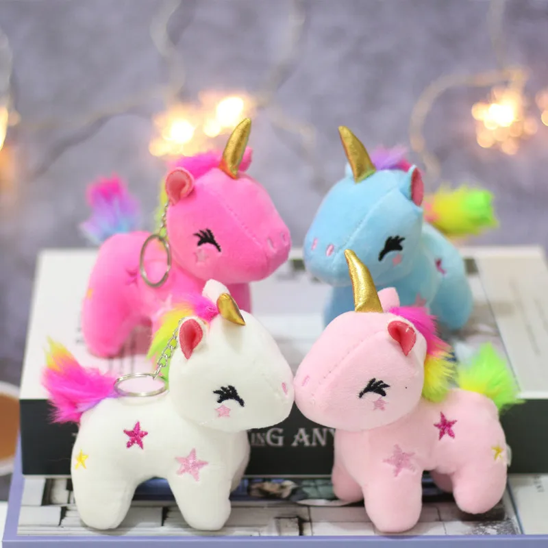 

Unicorn Doll Pendant Cute Pony Plush Toy Small Pendant Bag Keychain Pendant Girl Pendant Gift