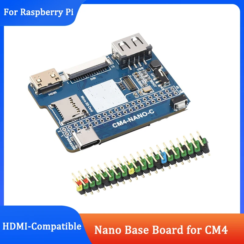 Placa Base Raspberry Pi CM4 Nano (B)USB CSI DSI Mini HDMI Compatible con Gigabit Ethernet RJ45 del mismo tamaño que el CM4 para Raspberry Pi