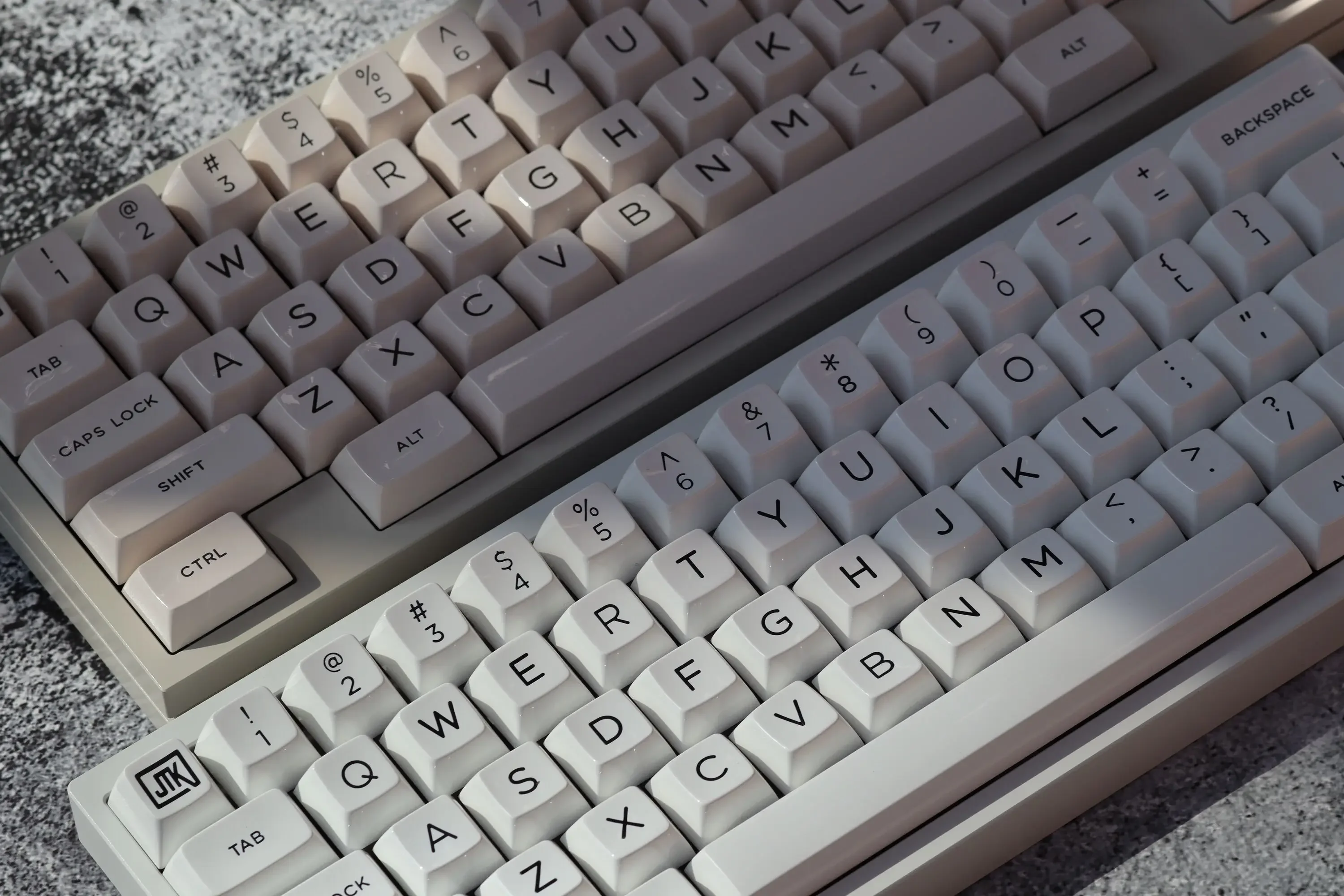 JTK HSA CREAMWHITE-Capuchons de touches de clavier ABS personnalisés, sphblades, haute brillance, profil HSA, capuchons de touches de jeu pour clavier mécanique, 152 touches