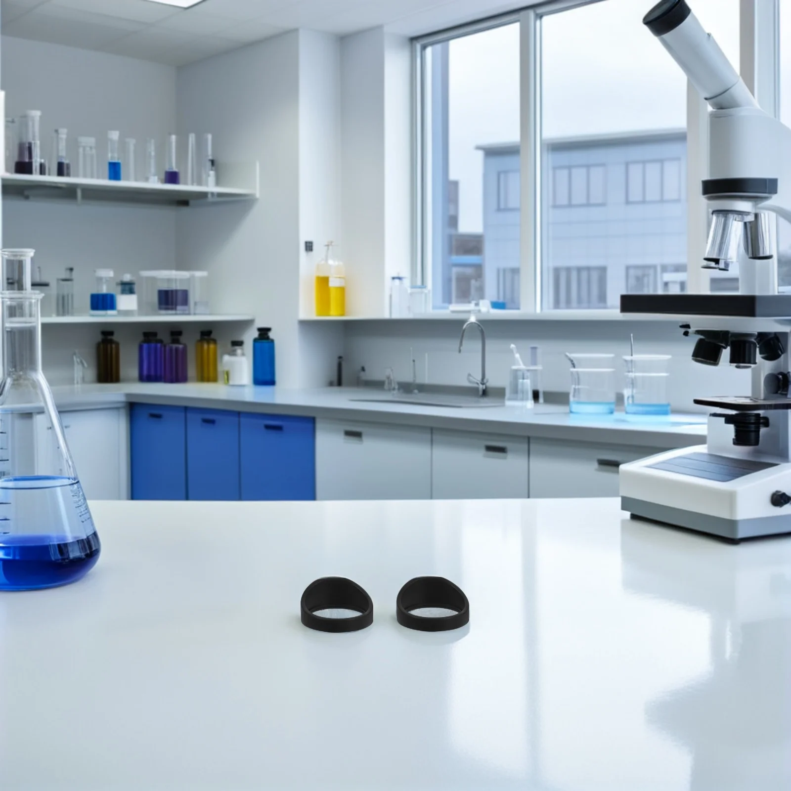 

4Pcs Microscope Eyepiece Guard Antiglare Design Comfortable Fit Universal Compatibility Telescope Accessories Eyepiece Shield