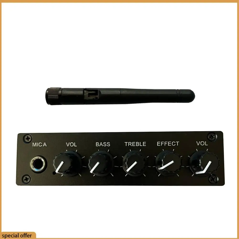 A68Z MK-88 Bluetooth Coaxial Decoder Stereo Preamplifier Audio Amplifier Mixing Board With DC 12V Power-Adapter US Plug