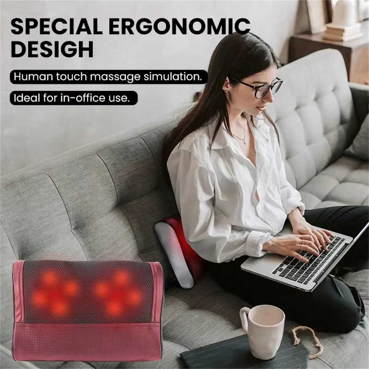

Electric Neck Massager Pillow Multifunctional Massage Pillow Device Neck Health Massager Relaxation Pillow Massager