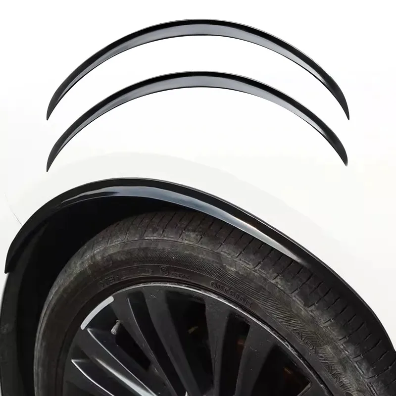 

2PCS Universal Black Car Truck Wheel Fender Flares Eyebrow Arches Cover Replace 3D Design Wheel Arch Trim
