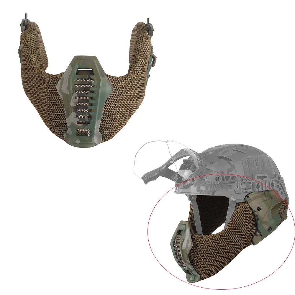 

Тактический шлем, маска для лица, защита рта, совместимая с шлемом Wendy 3.0/защитой рта/исхотой с защитой ушей