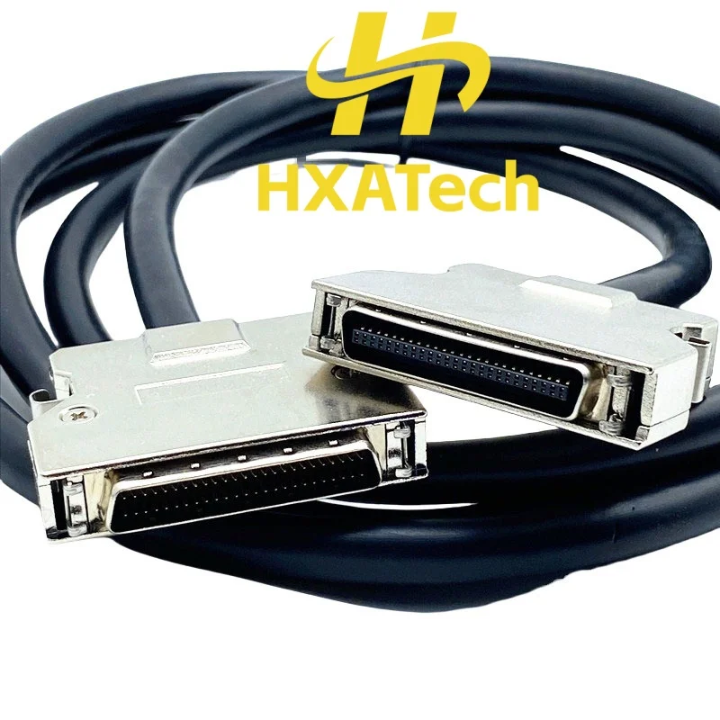 HXATech- SCSI HPCN50 to HPDB50 Connector Cable DB50 Male to CN50 Male Double Layer Data Cable with Iron Shell Customizable