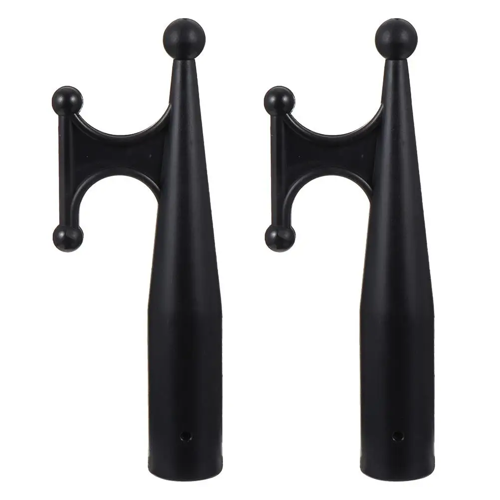 

2PCS Black Boat Hooks Durable Plastic for 28mm Poles Nylon Boat Hook Docking Kayak Marine Attachments Home Garden