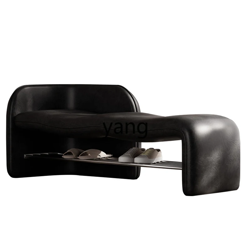 

LZR simple modern shoe changing stool entrance storage shoe stool