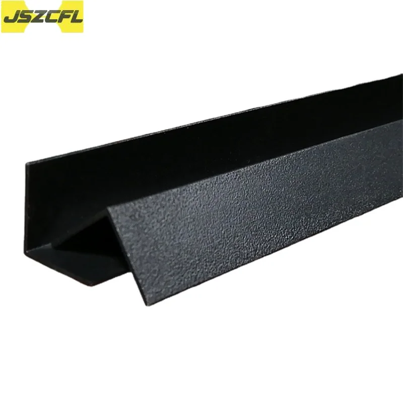 2PCS Black Right Angle Aluminum 10X10-100X50MM Thick 1/1.5/2/3MM L-shaped Aluminum Alloy Edging Triangle Profile Length 500MM